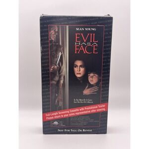 Evil Has a Face VHS 1996 MCA Screening Cassette Promo Sean Young RARE